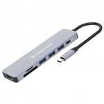 CONCEPTRONIC - DOCKING STATION 7n1 CONCEPTRONIC DONN19G USB 3.2 Gen 1 - HDMI, USB-A 3.0x3, SD,TF/Micro SD, USB PD da 100 W(DONN19G)