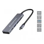 CONCEPTRONIC - DOCKING STATION 6in1 CONCEPTRONIC DONN23G USB3.2 Gen 1 - 2 USB3.0 - USB PD da 100W-HDMI 4K 60 Hz- SD-TF/MicroSD(DONN23G)