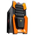 COUGAR - CABINET MIDI TOWER COUGAR 106HM60O CHALLENGER ORANGE 268x514x523mm 7SLOT 3x5,25" 1x3,5" 3x2,5" VETRO 1xFAN RED(106HM60O)