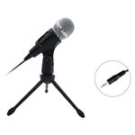 EQUIP - MINI MICROFONO stereo da tavolo EQUIP 245341- spina da 3.5mm, cavo 1.8Mt -supp.x treppiede - EAN:4015867226278(245341)