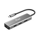EQUIP - ADATTATORE EQUIP 133485 da USB-C a HDMI/DisplayPort/VGA/USB - EAN: 4015867227640 Fino:30/06(133485)