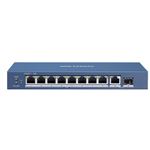 HIKVIS - SWITCH 8P LAN Gigabit HIKVISION DS-3E0510P-E/M 8P PoE + 2P Uplink - Desktop - QOS - 58W Fino:30/06(DS-3E0510P-E/M)