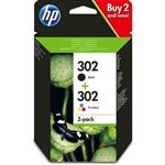 HPI - CARTUCCIA HP 302 MULTIPACK X4D37AE NERO+COLORE 190+165pg HVS(X4D37AE)