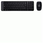 LOGITECH - TASTIERA+MOUSE WIRELESS LOGITECH Retail MK220 NERO USB P/N 920-003721(920-003721)