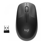 LOGITECH - MOUSE LOGITECH Retail M190 FULL SIZE WIRELESS OTTICO NERO USB 3 TASTI 1000DPI P/N 910-005905(910-005905)