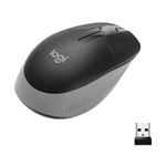LOGITECH - MOUSE LOGITECH Retail M190 FULL SIZE WIRELESS OTTICO GRIGIO USB 3 TASTI 1000DPI P/N 910-005906(910-005906)