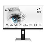 MSI - MONITOR MSI PRO MP273QP 27"IPS AG QHD 16:9 MM PIVOT 1000:1 4ms 75Hz Less Blue Light PRO 2xHDMI DP VESA Black Fino:31/03(9S6-3PB69H-001)
