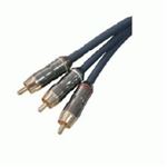 NILOX - CAVO AUDIO VIDEO 3XRCA PREMIUM M/M 1Mt NILOX 07NXVA01RP201 NERO - EAN: 8033776009498(07NXVA01RP201)