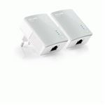 TP-LINK - POWERLINE 500M TP-LINK TL-PA4010KIT - Nano Size-Starter Kit Conf.2PZ - Plug and Play -Garanzia 3 anni-(TL-PA4010 KIT)