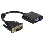 LINK - ADATTATORE ATTIVO VIDEO DA DVI-D 24+1 MASCHIO A VGA 15 POLI FEMMINA(LKADAT121)
