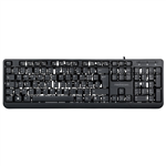 MEDIACOM - TASTIERA SLIM CX2200 CON FILO PS2/USB BLACK(M-SKB2200)