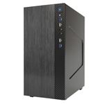 ITEK - CABINET ITEK SMALLCOM-B - Mini Tower,  mATX, 2xUSB3, 2XUSB2, Brushed (ITOCSCB122)(ITOCSCB122)