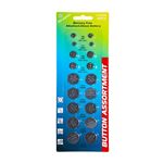 LINK - ASSORTIMENTO 18 BATTERIE A BOTTONE ASSORTITE 2 LR41, 2 LR626, 2 LK43, 2 LR44, 4 CR2032, 4 CR2025, 2 CR2016(PK10024)