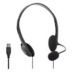 VULTECH - CUFFIA CON MICROFONO USB BLACK(HS-02)