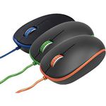 MEDIACOM - MOUSE BX55 OTTICO CAVO USB COLORI NERO/COLORI VARI(M-MEB55)