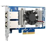 QNAP - SCHEDA DI RETE QNAP QXG-10G2T Dual-port BASET 10GbE-PCIe Gen3 x4 -Low profile .(QXG-10G2T)