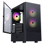 ITEK - CABINET ITEK SIISBE 3.0 - Gaming Middle Tower, 3x12cm ARGB fan, USB3, Side Panel Temp Glass with hinge (ITGCASIB30)(ITGCASIB30)