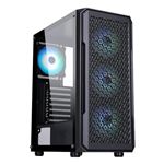 ITEK - CABINET ITEK SIX TRIANGLE - Gaming  Middle Tower, 4x12cm ARGB fan,  USB3, Side Panel Temp Glass (ITGCAST33B)(ITGCAST33B)