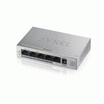 ZYXEL - SWITCH 5P LAN GIGABIT ZYXEL  GS1005HP-EU0101F Unmanaged (4P PoE, erog. fino 60W) Metallo, Desktop(GS1005HP-EU0101F)