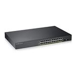 ZYXEL - SWITCH 24P LAN GIGABIT ZYXEL GS190024HPV2-EU0101F WEB managed 24P Giga PoE+2P SFP gigabit-, RacK 19(GS190024HPV2-EU0101F)