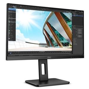 AOC - MONITOR AOC LCD IPS LED 27" Wide FRAMELESS U27P2 4ms MM QHD 1300:1 BLACK 2xHDMI DP Vesa Fino:29/08(U27P2)