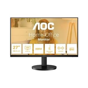 AOC - MONITOR AOC LCD IPS 27" WIDE FRAMELESS U27B3A 4ms MM UHD 1000:1 BLACK 2xHDMI DP Vesa Fino:30/04(U27B3A)