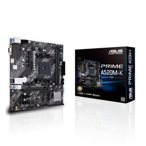 ASUSTEK - MB ASUS PRIME A520M-K A520 AM4 2xDDR4DC-4600o.c. D-SUB HDMI 1xPCIe3.0x16 4xSATA3r M.2 GBLAN mATX 90MB1500-M0EAY0(90MB1500-M0EAY0)