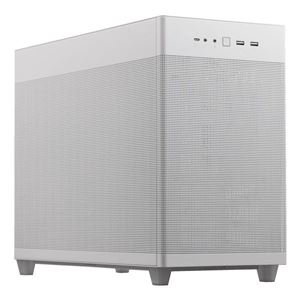 ASUSTEK - CABINET ATX SMALL TOWER ASUS AP201TG WHITE micro-miniATX 1X2,5 + 3xcombo BAY 4xSLOT-ESP.  205x350x460mm VETRO 90DC00G3-B39010(90DC00G3-B39010)