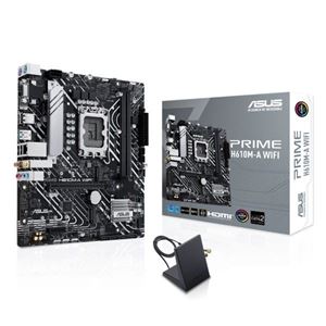 ASUSTEK - MB ASUS PRIME H610M-A WIFI H610 LGA1700 2DDR5DC-5600 HDMI DP VGA 1xPCIe4.0x16 4xSATA3 M2 GBLAN  USB3.2 WiFi mATX 90MB1G00-M0EAY0(90MB1G00-M0EAY0)