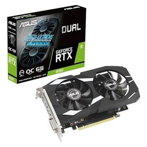 ASUSTEK - SVGA ASUS DUAL-RTX3050-O6G nVidia RTX3050 PCIe4.0 6GDDR6 96bit HDMI DP DVI-D HDCP2.3 7680x4320 2slot 90YV0K60-M0NA00 Fino:30/09(90YV0K60-M0NA00)