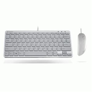 ATLANTIS LAND - TASTIERA+MOUSE USB ATLANTIS P013-LK-8830-COMBO Minitastiera 78 ultra slim USB con mouse ottico -SILVER/BIANCA Fino:30/04(P013-LK-8830-COMBO)