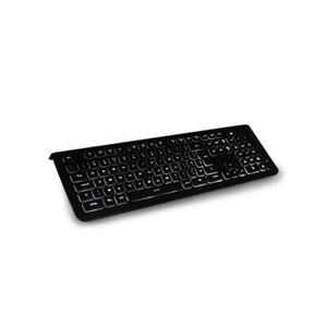 ATLANTIS LAND - TASTIERA USB ATLANTIS P013-KB620 Multimediale NERA RETROILLUMINATA con led Bianco- 4 tasti rapidi -EAN: 8026974019185 GAR.2 ANNI(P013-KB620)