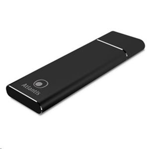 ATLANTIS LAND - BOX EST.x SSD ATLANTIS A06-M2-NVME-01 di tipo M2.NVME conn.Type-C USB3.1 - Alluminio nero(A06-M2-NVME-01)