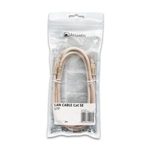 ATLANTIS LAND - CAVO RETE CAT.5E-UTP (cavo patch) ATLANTIS P019-LAN_5E-U-2 - 2Mt(P019-LAN_5E-U-2)
