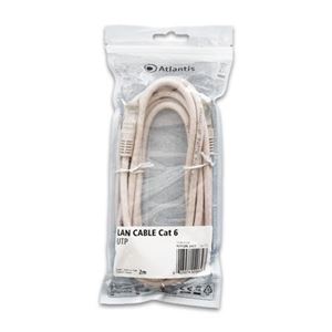 ATLANTIS LAND - CAVO RETE CAT.6 UTP (cavo patch) ATLANTIS P019-LAN_6-U-2 - 2Mt- Rame(P019-LAN_6-U-2)