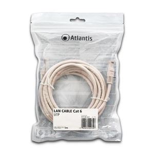 ATLANTIS LAND - CAVO RETE CAT.6 UTP (cavo patch) ATLANTIS P019-LAN_6-U-5 - 5Mt- Rame(P019-LAN_6-U-5)