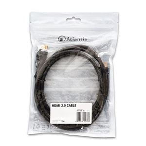 ATLANTIS LAND - CAVO HDMI 2.0 ATLANTIS P019-HDMI_20-2 -Rame - Schermato - 2Mt(P019-HDMI_20-2)
