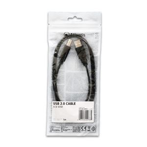 ATLANTIS LAND - CAVO USB2.0 A-B M/M 1Mt  ATLANTIS P019-UB2-ABMM-1(P019-UB2-ABMM-1)