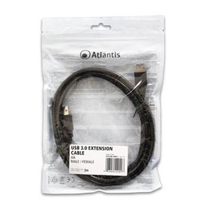 ATLANTIS LAND - PROLUNGA CAVO USB3.0 AA M/F 2Mt ATLANTIS P019-UB3-AAMF-2(P019-UB3-AAMF-2)