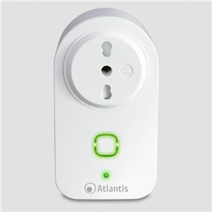 ATLANTIS LAND - SMART PLUG Wi-Fi ATLANTIS A17-SS16A - Spina IT 16A - Include mis.potenza - Compatibile con Google Home, Amazon Alexa Fino:19/09(A17-SS16A)