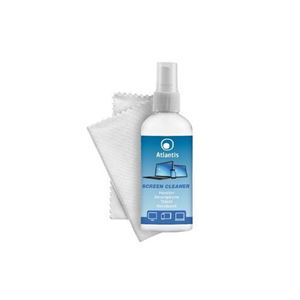 ATLANTIS LAND - BOMBOLETTA SPAY LIQUIDO DETERGENTE x Monitor LCD/Smartphone/Tablet ATLANTIS P002-1002227     da 100ml + panno microfibra 20x20(P002-1002227)
