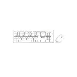 ATLANTIS LAND - TASTIERA+MOUSE CORDLESS ATLANTIS P013-AX280GW+M con mouse OTTICO Ricev. Nano-Size -Bianca - EAN: 8026974023410(P013-AX280GW+M)