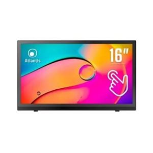 ATLANTIS LAND - MONITOR Open Frame TOUCH ATLANTIS Multimediale 16" A05-D16W1 10 tocchi Full HD, DP/HDMI/VGA, Audio IN. Alimentatore est.(A05-D16W1)
