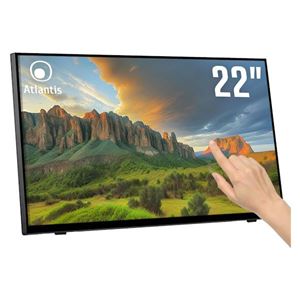 ATLANTIS LAND - MONITOR TOUCH ATLANTIS Multimediale 22" (21.45") A05-T22A-VHDM 10 tocchi OD 7ms/Typ 14ms,cont.1000:1 Full HD 1080p -F Fino:30/04(A05-T22A-VHDM)