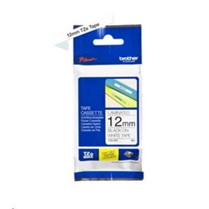 BROTHER - ROTOLO NASTRO LAMINATO BROTHER 12mm (8metri) TZe-231 NERO/BIANCO x P-TOUCH(TZe231)