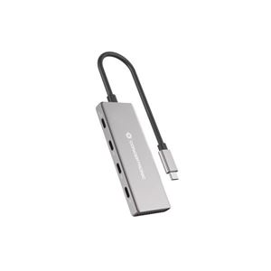 CONCEPTRONIC - Hub USB3.2 Gen.2 4P CONCEPTRONIC HUBBIES16G USB-C x4, 100W USB PD, Aluminum Case(HUBBIES16G)