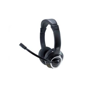 CONCEPTRONIC - CUFFIE+MICROFONO CONCEPTRONIC POLONA02BA NERE con telec.con puls.Vol.e disat.audio - Cavo 2mt-conn.da 3,5 mm+ cavo Au Fino:30/06(POLONA02BA)