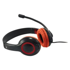 CONCEPTRONIC - CUFFIA con Microfono CONCEPTRONIC CCHATSTARU2R - col. Rosso - cavo USB 2Mt Fino:30/06(CCHATSTARU2R)