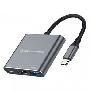 CONCEPTRONIC - DOCKING STATION USB3.2 Gen.1 3in1 CONCEPTRONIC DONN18G -HDMI, USB 3.0, USB-C PD da 100 W(DONN18G)
