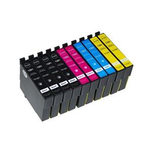 10 Cartucce  Per tibili T1281-1282-1283-1284 (4xBk+6 Colore)(RE-T128K)